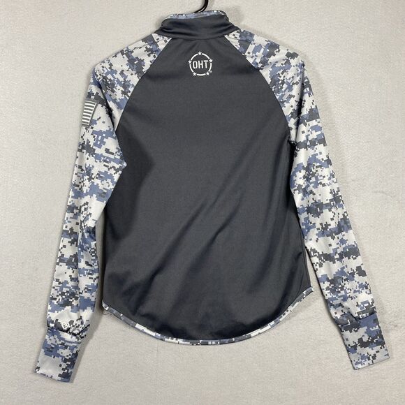 Colosseum Nebraska Cornhuskers 1/4 Zip Pullover Women's Size Small Gray  Camo - Picture 9 of 12